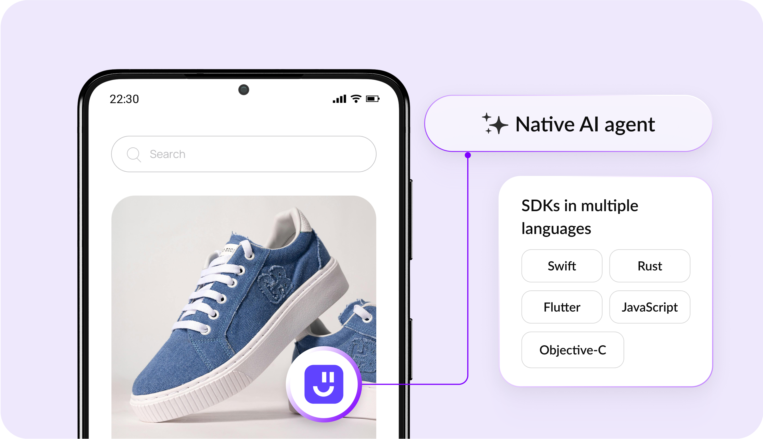 Native integration for Android app chat