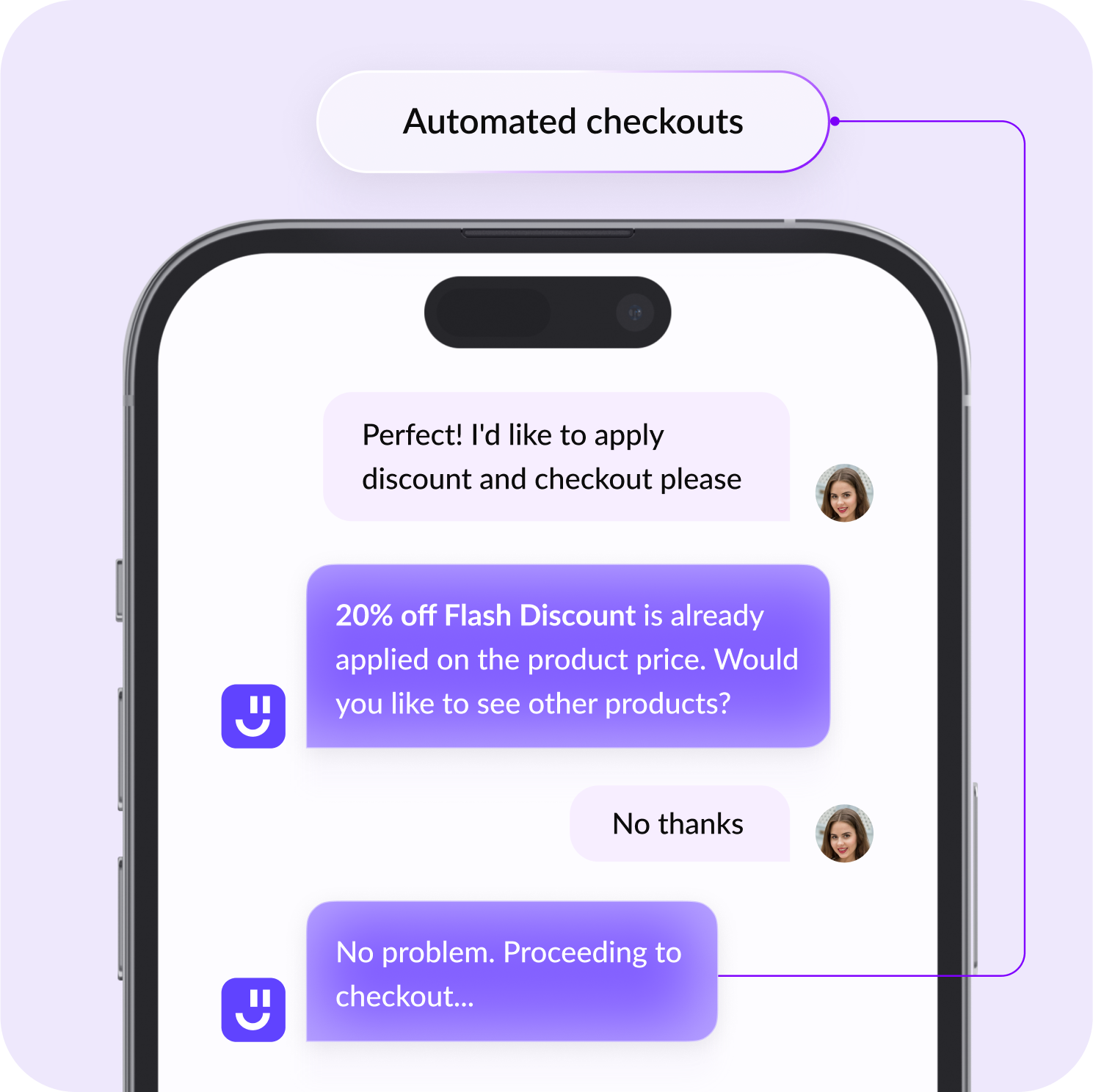 Automate in-app actions through AI chat