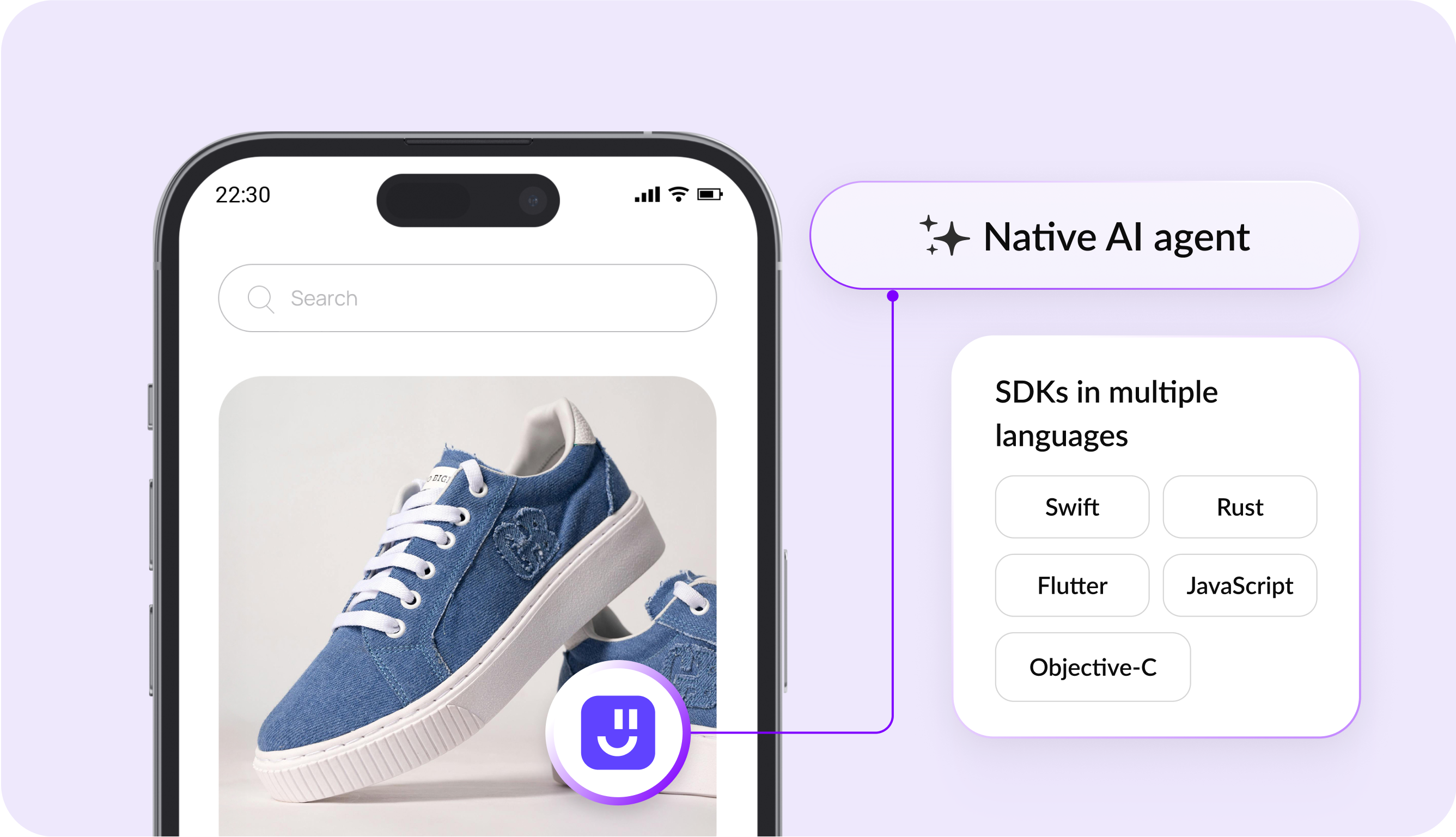 Native integration for iOS app chat