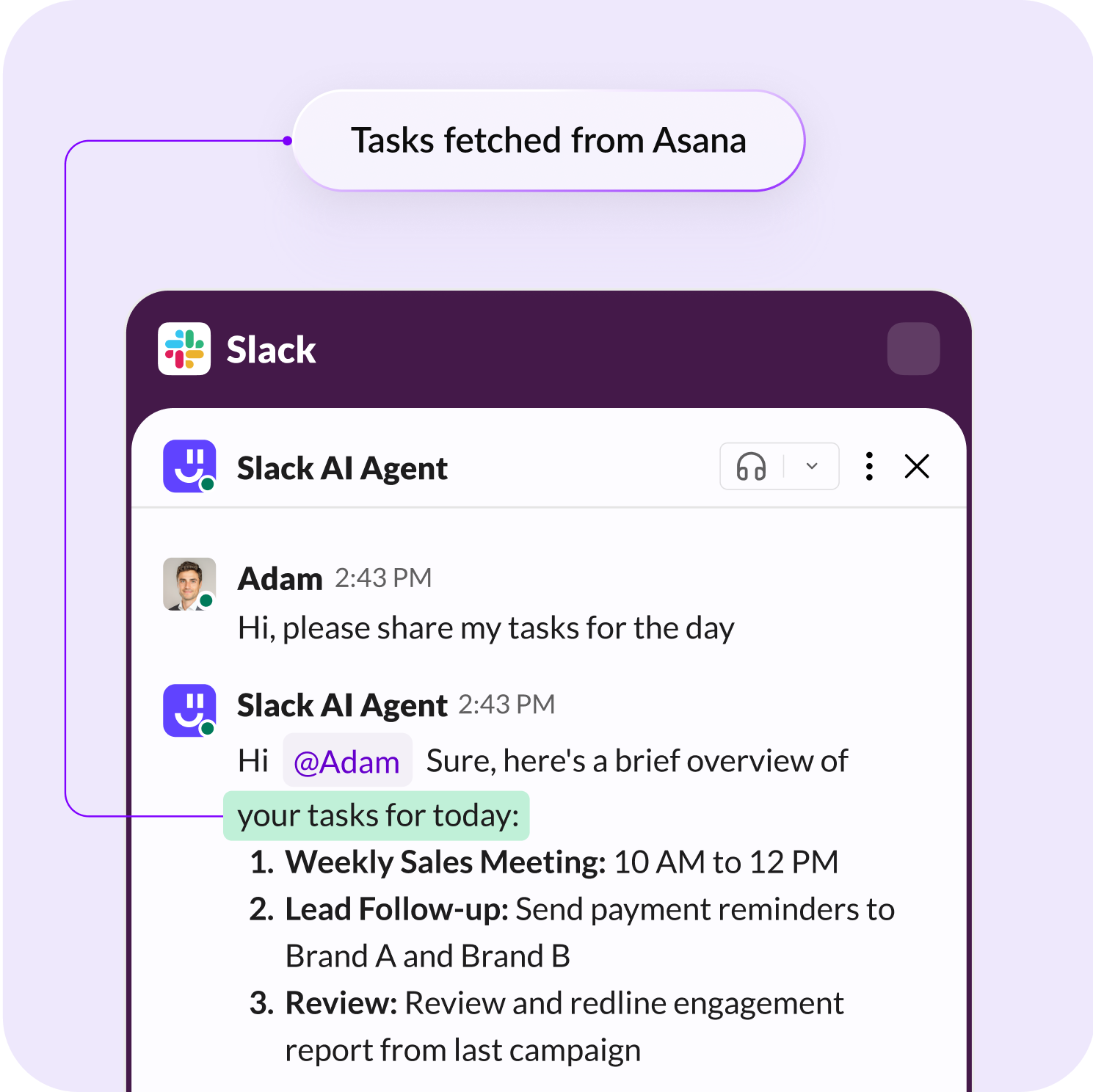 Track follow-ups and pending tasks