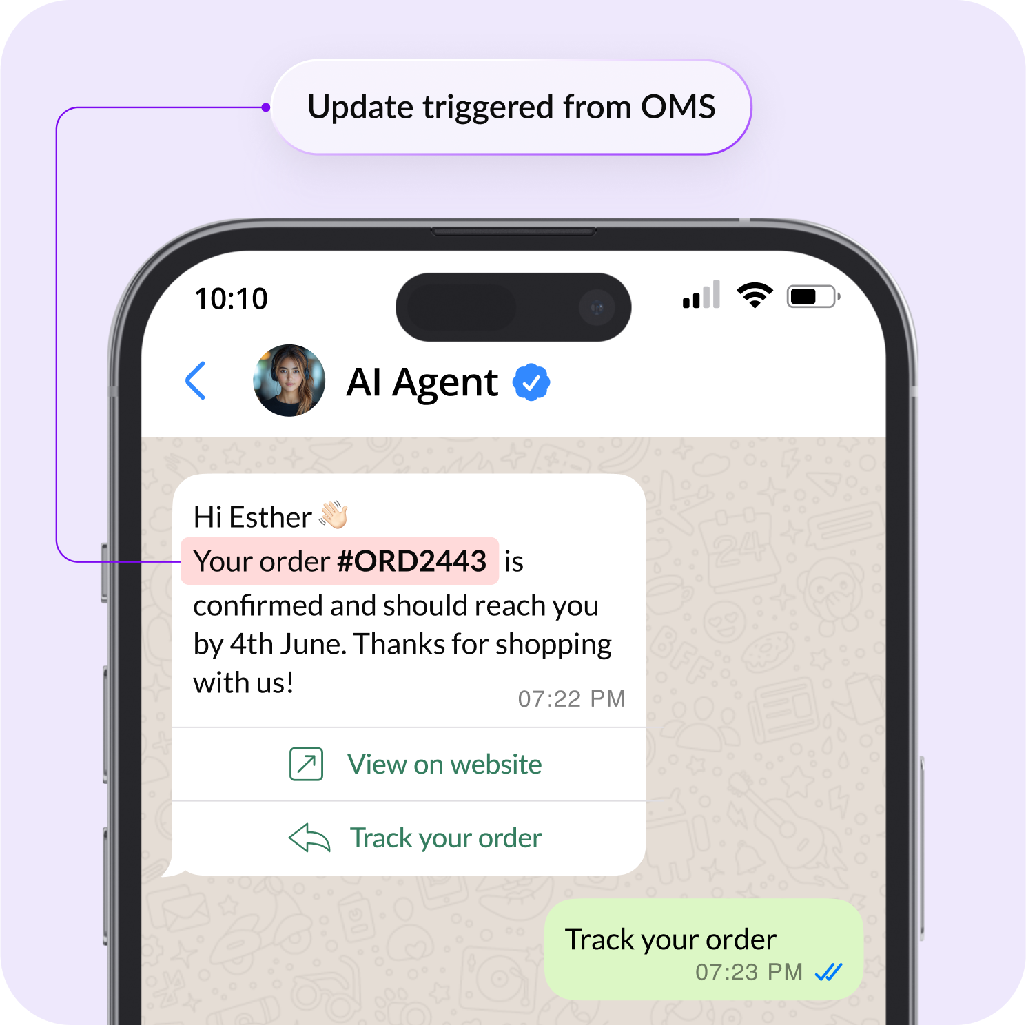 Automate updates on WhatsApp