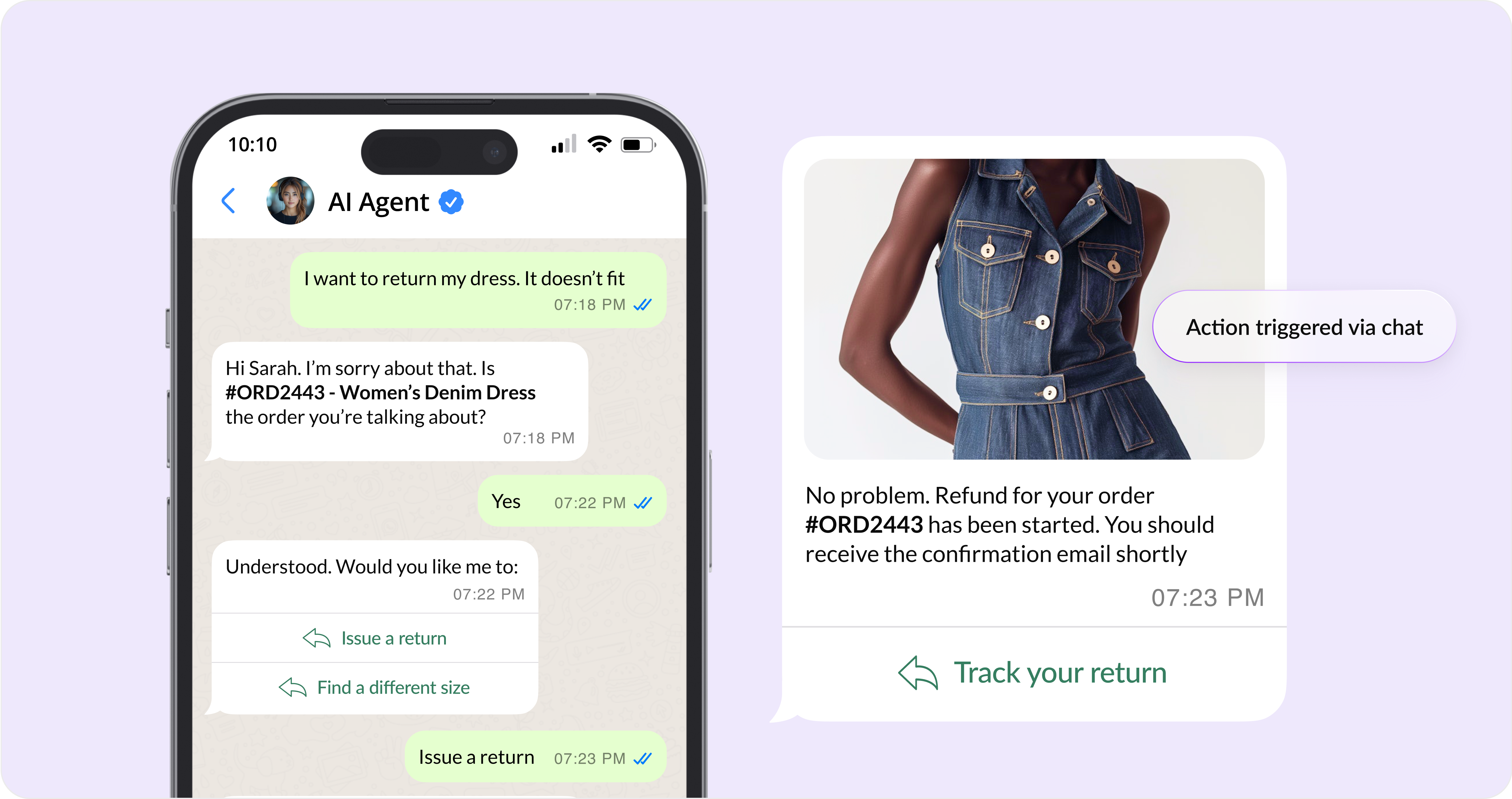 WhatsApp chatbot dashboard for support, sales, and workflow automation