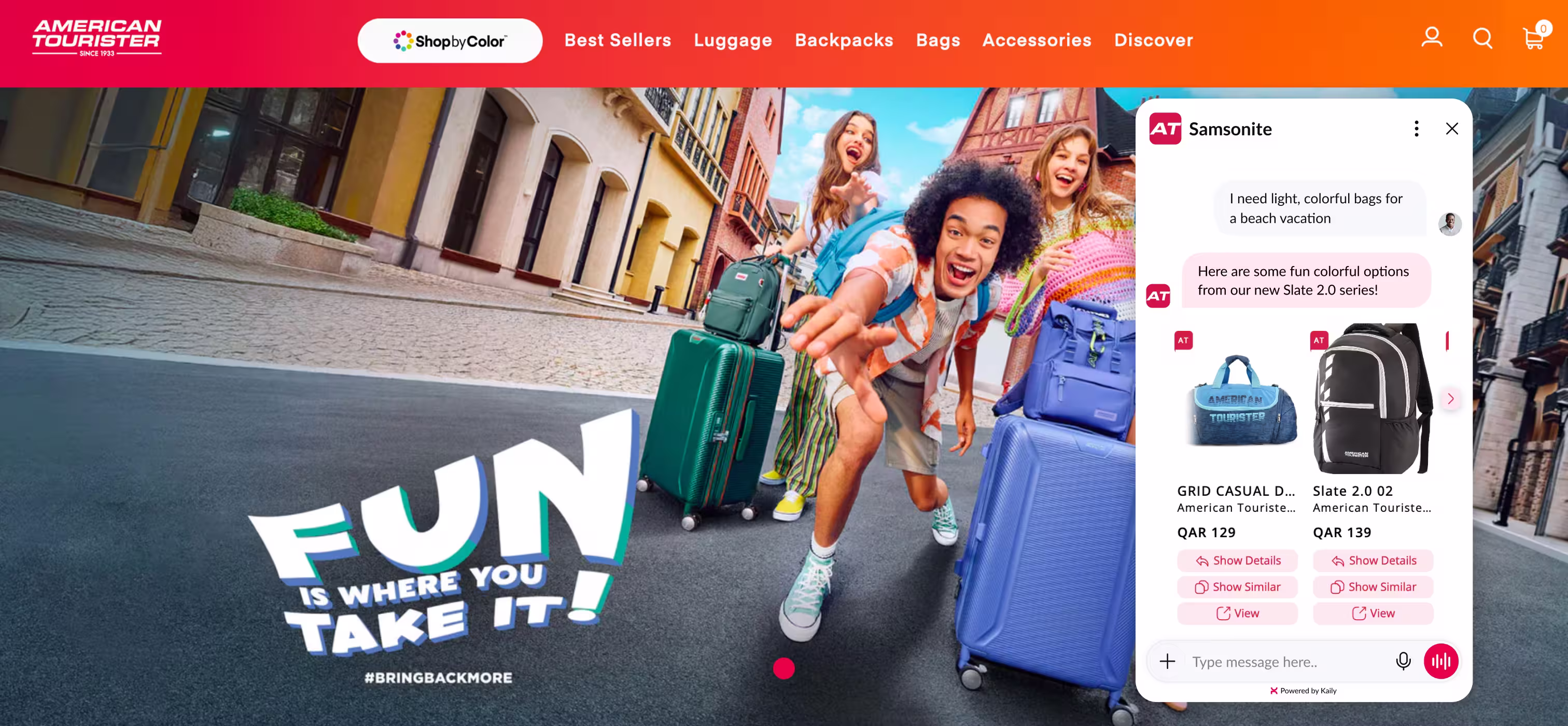 American Tourister customer story hero