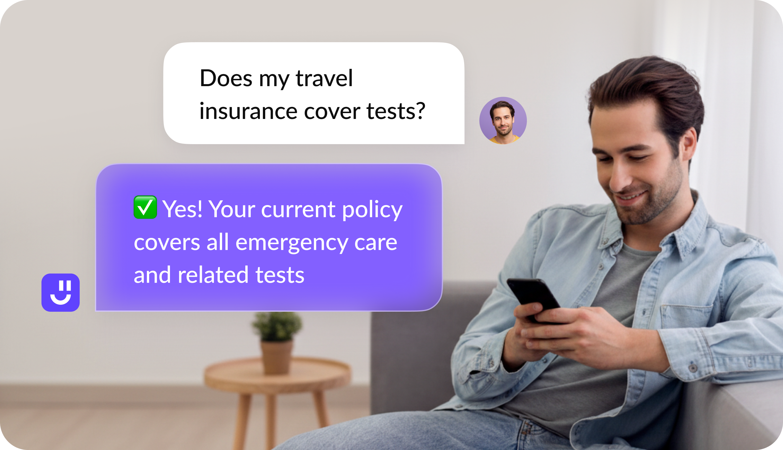 Smart banking and insurance assistant interface