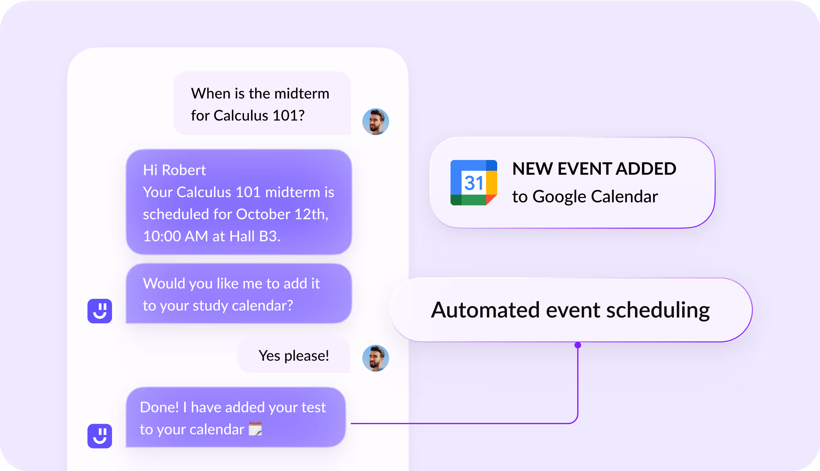Learning support AI for students