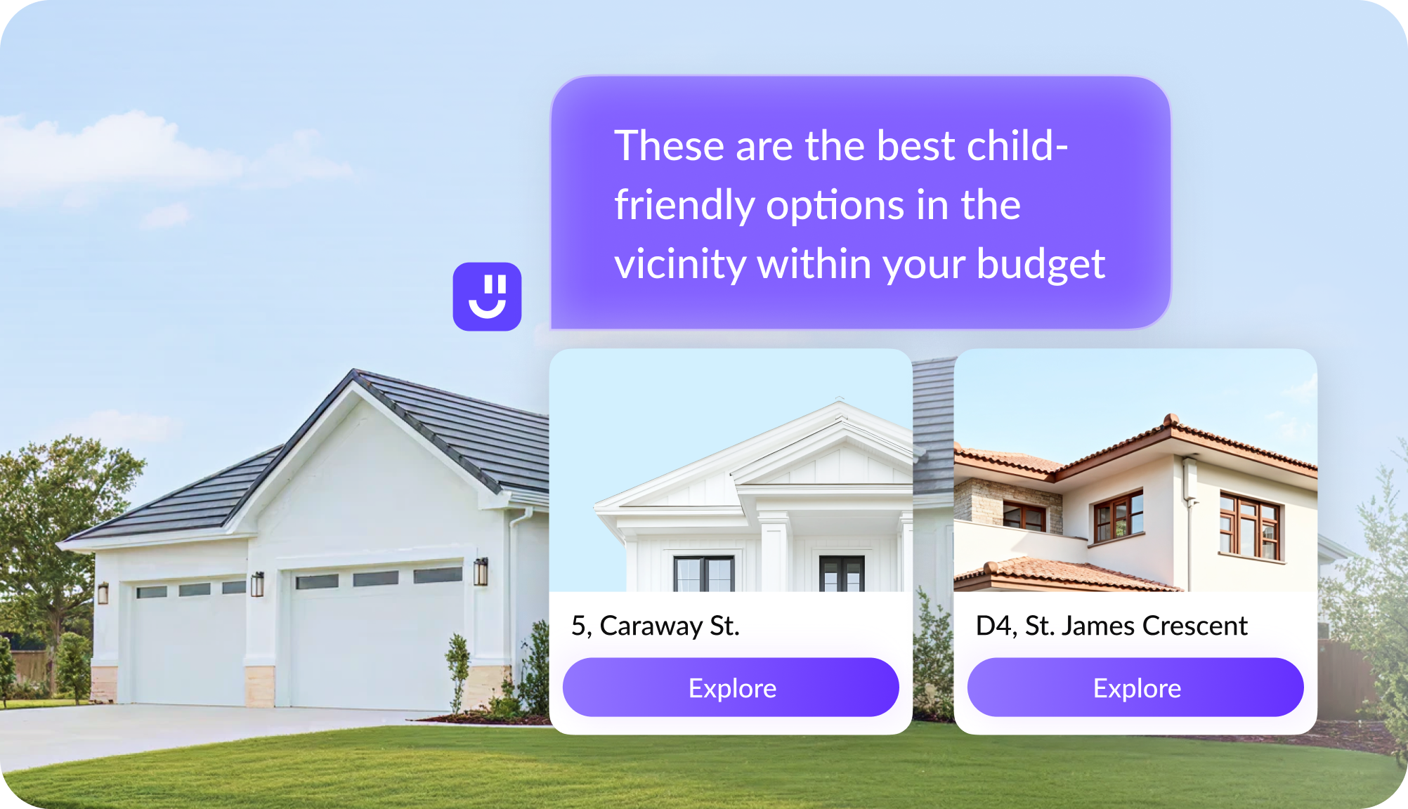 Smart property advisor interface
