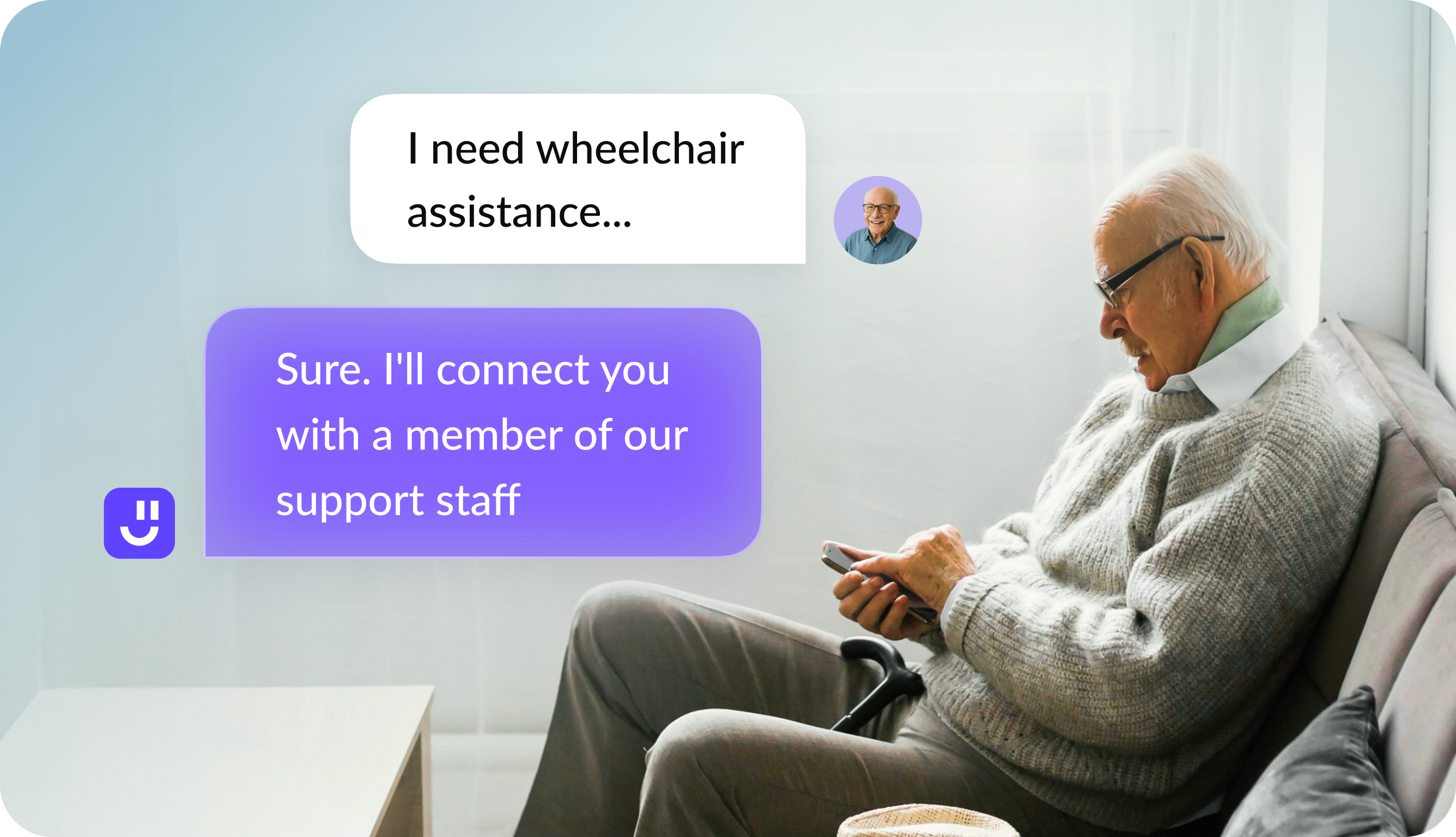 Smart support agent interface
